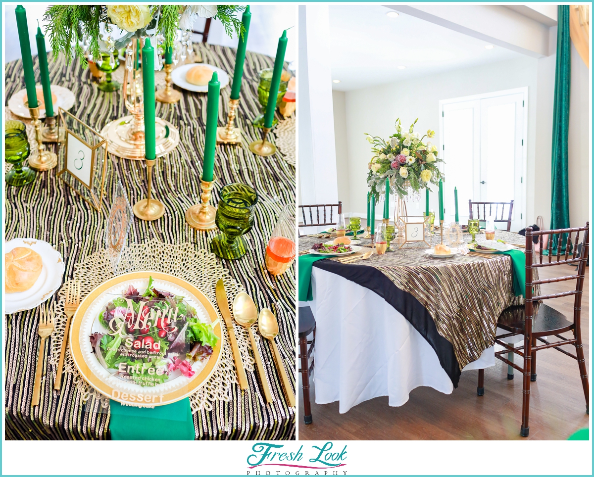 wedding reception table decor