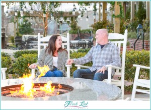 engagement photos by the fire