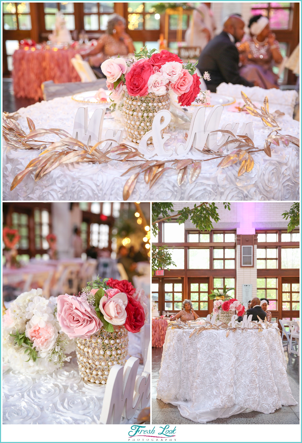 Mr and Mrs sweetheart table