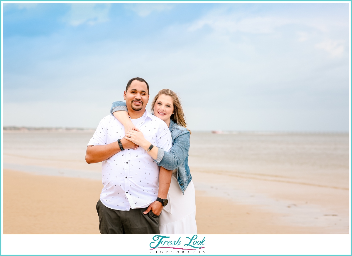 beachy engagement session