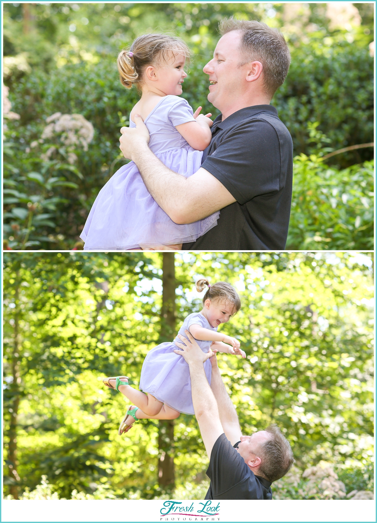 daddy and me photoshoot in the park