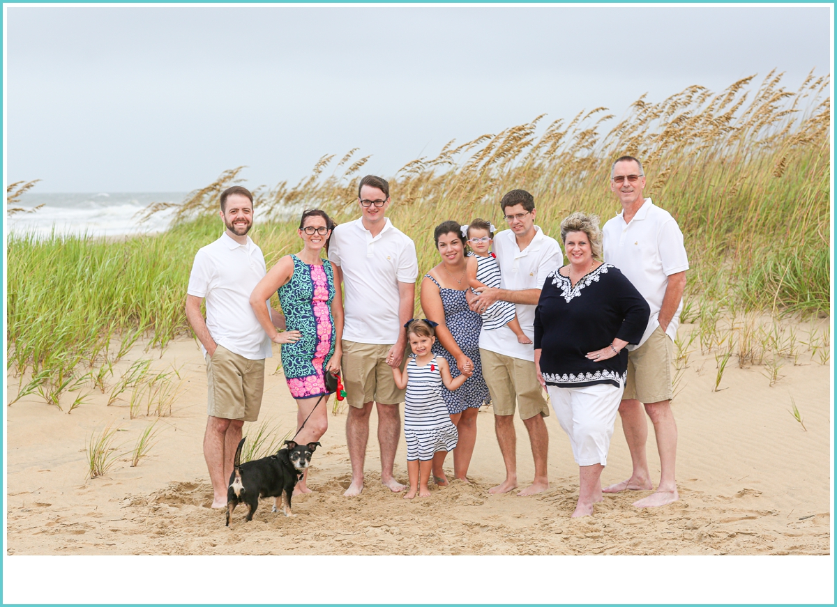 extended family beach photoshoot