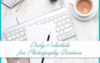 Photography Business Daily Schedule