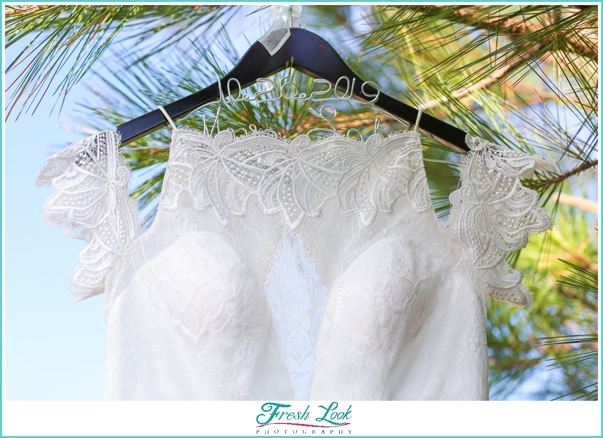 lace beach wedding dress