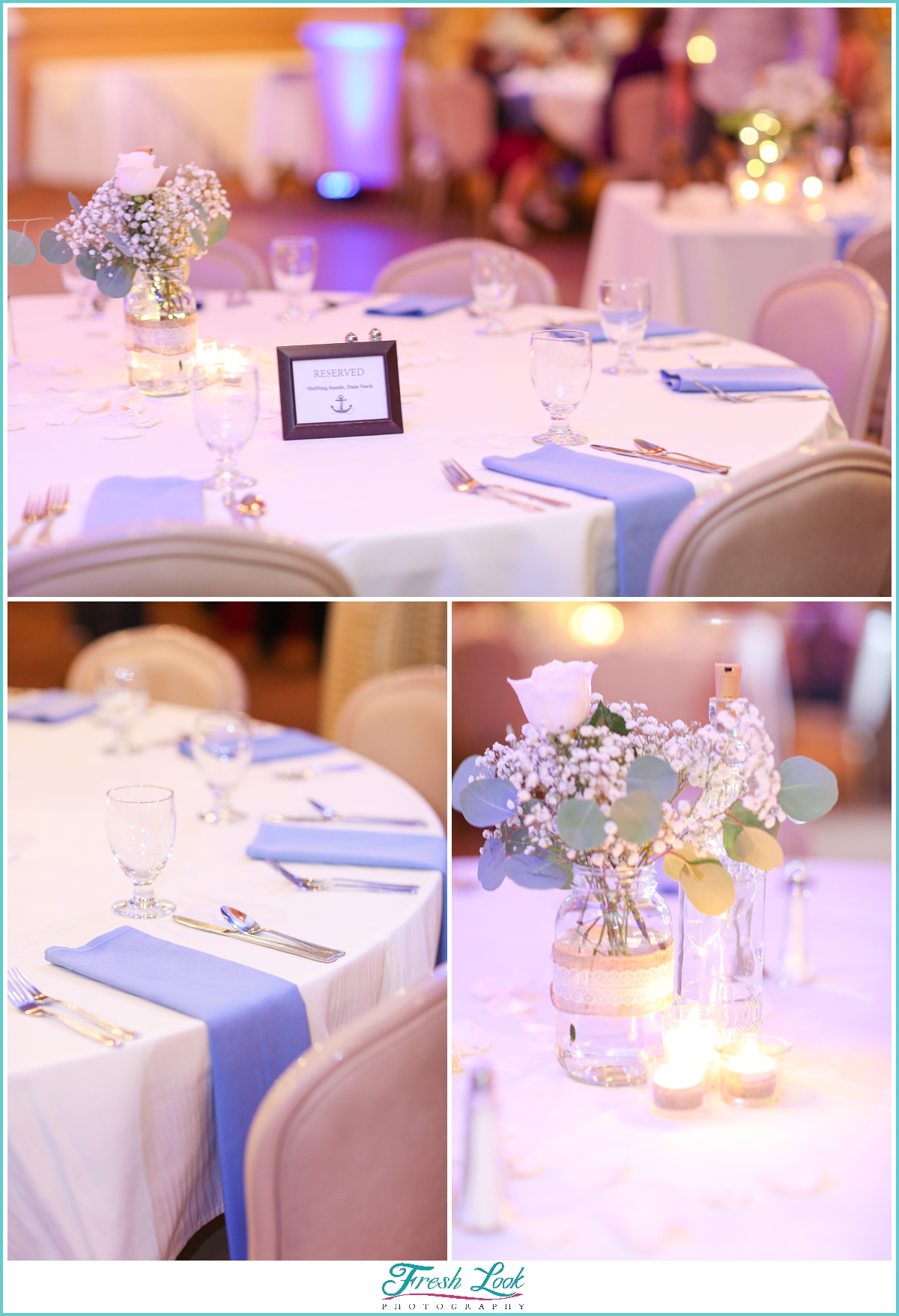 blue and white wedding colors
