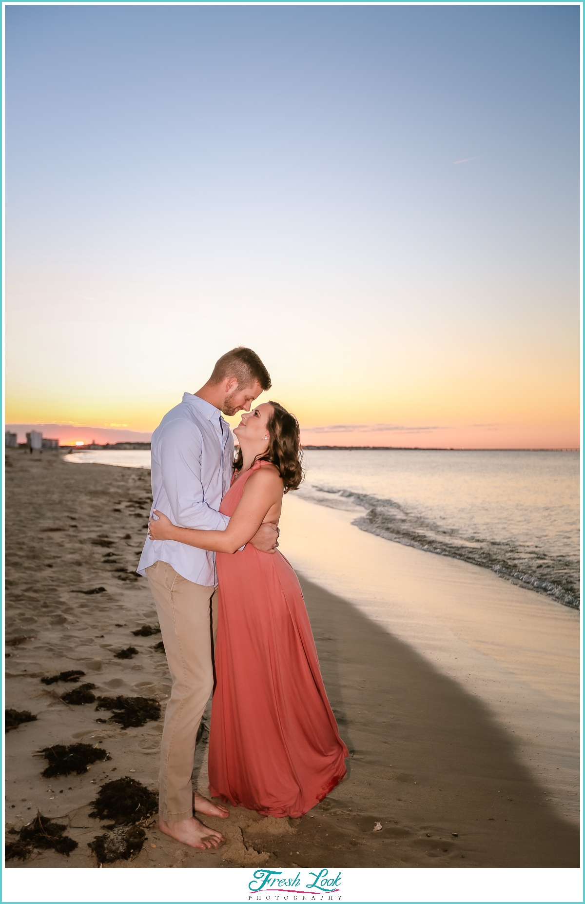engagement session at sunset