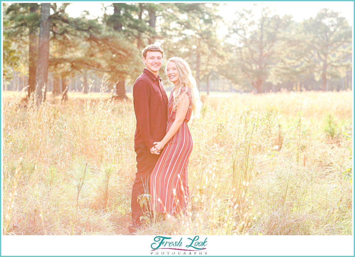 sunset engagement photos in Virginia Beach