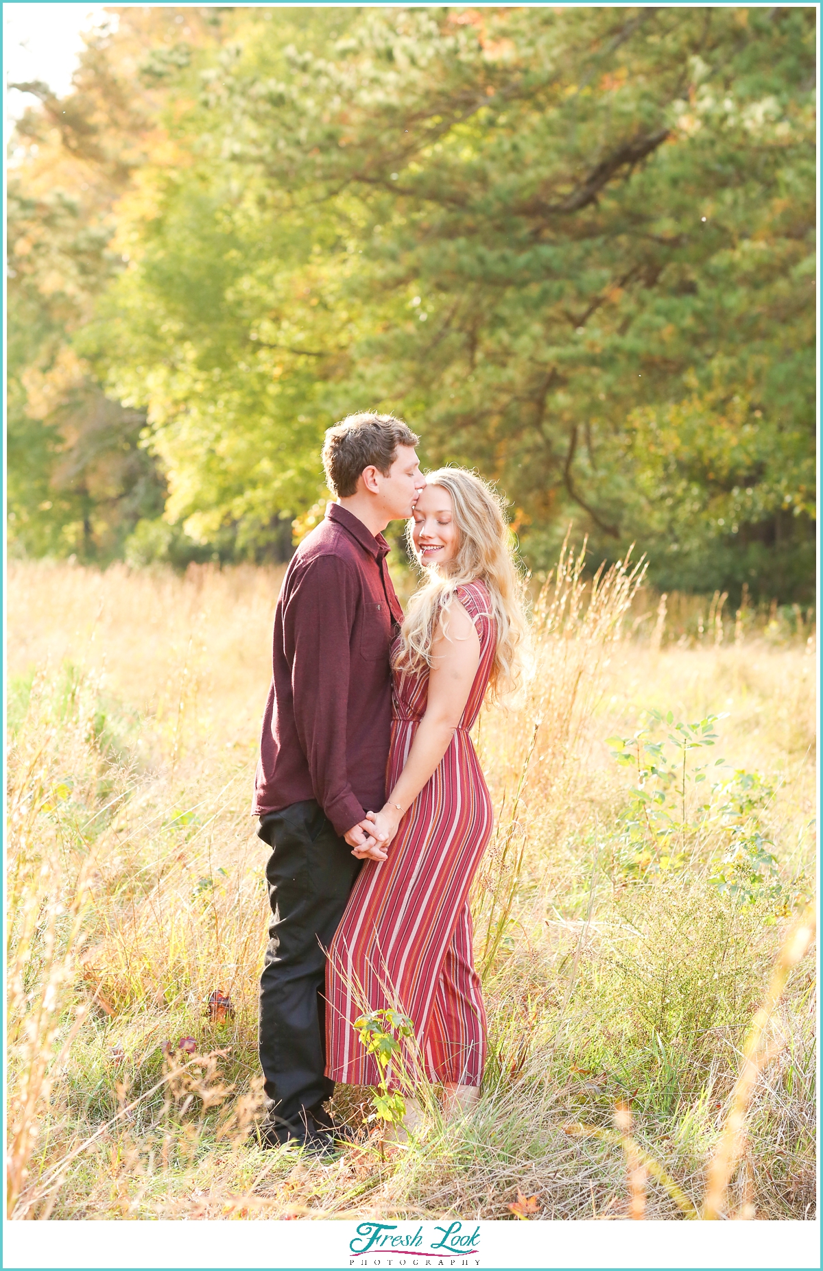 romantic afternoon engagement session