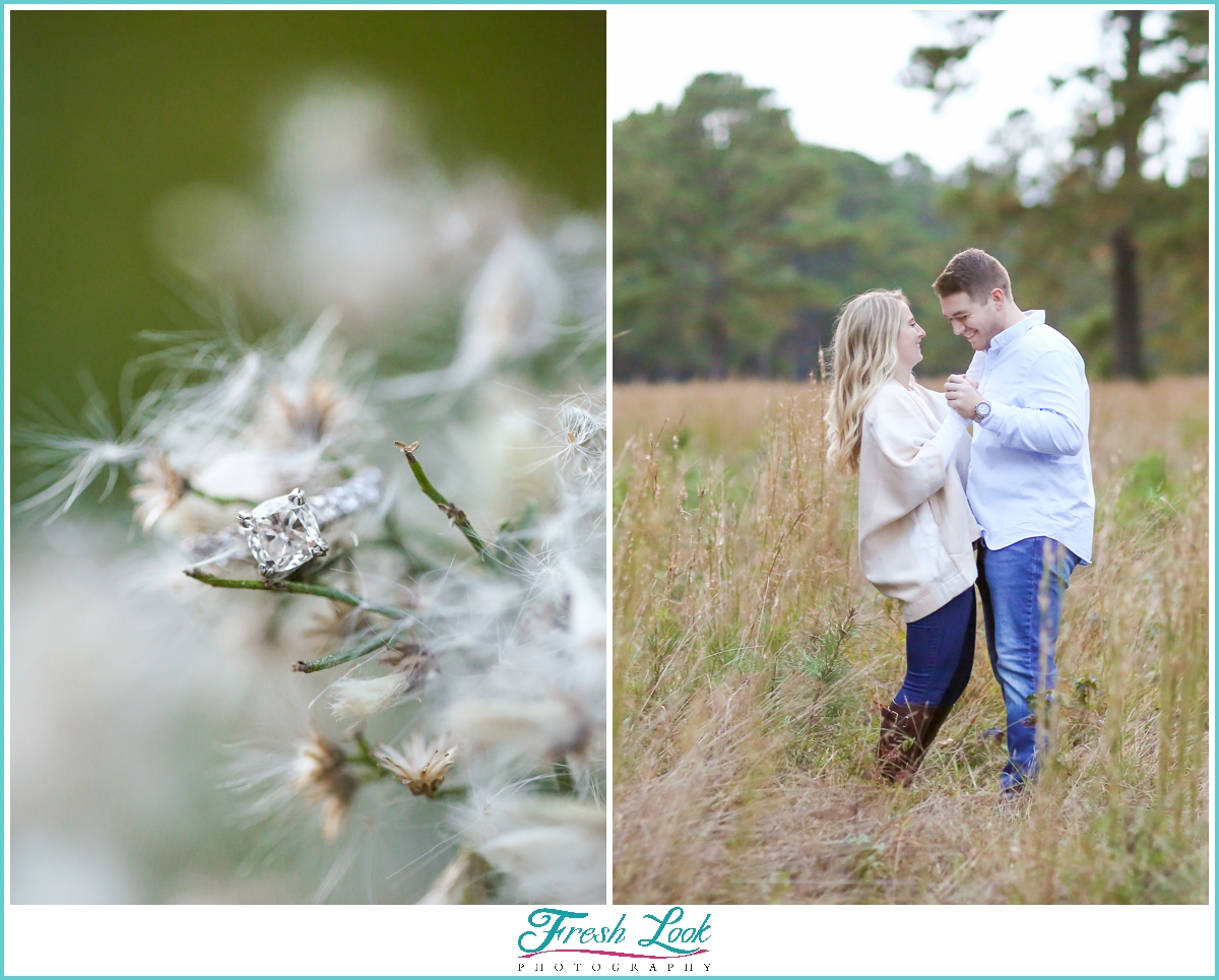 romantic dancing engagement session