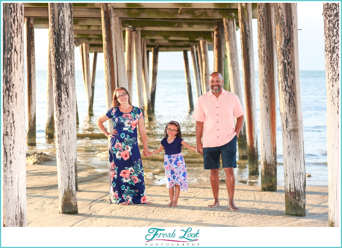 beach family photos on vacation