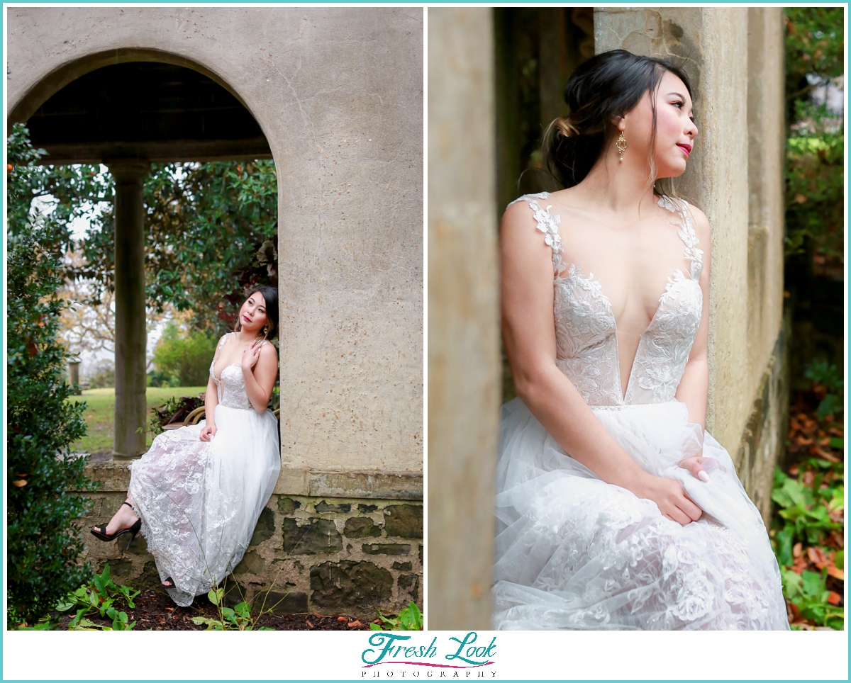 romantic bridal portraits