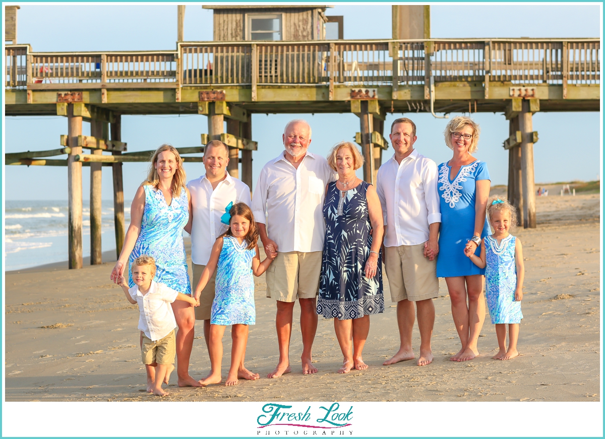 Sandbridge pier family photoshoot