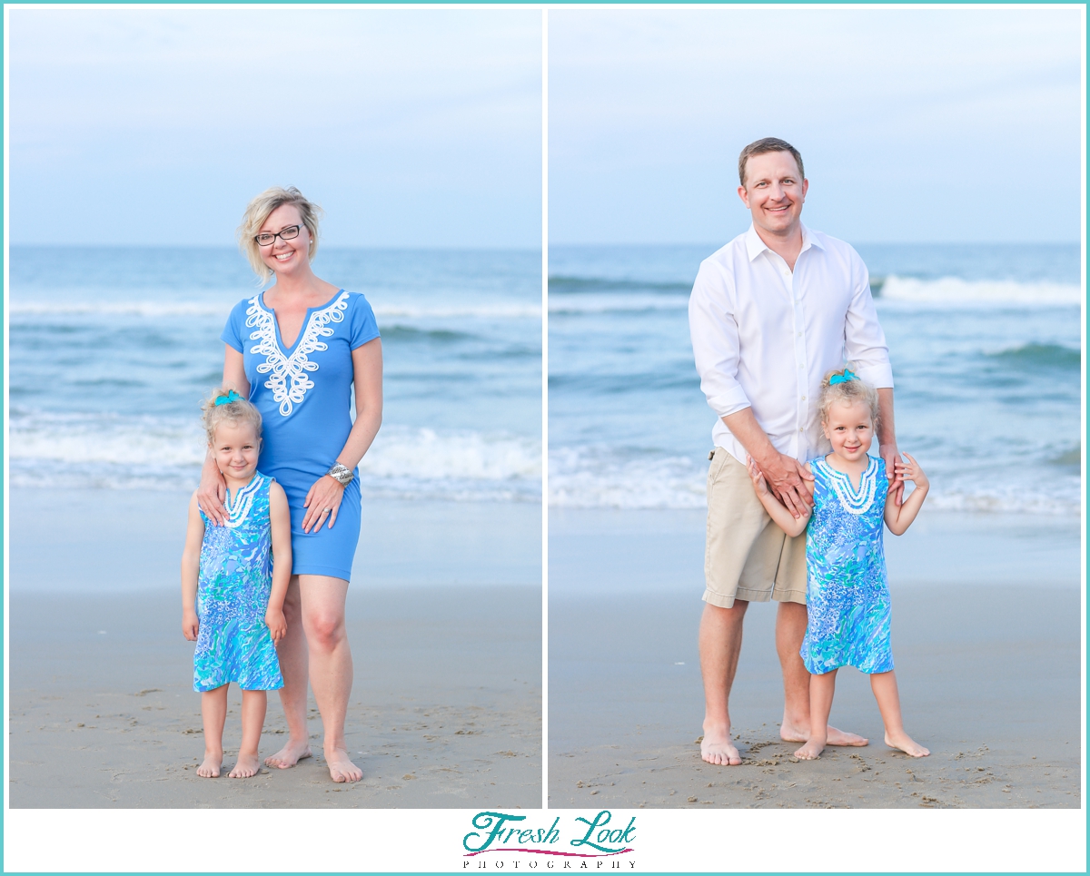 photos with mommy and daddy on the beach