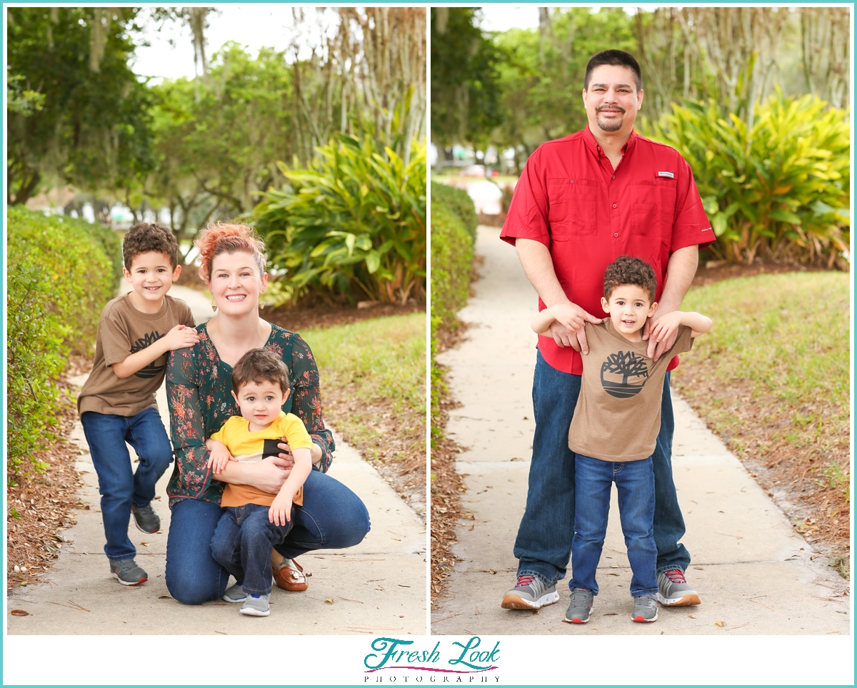 Family photos in Florida