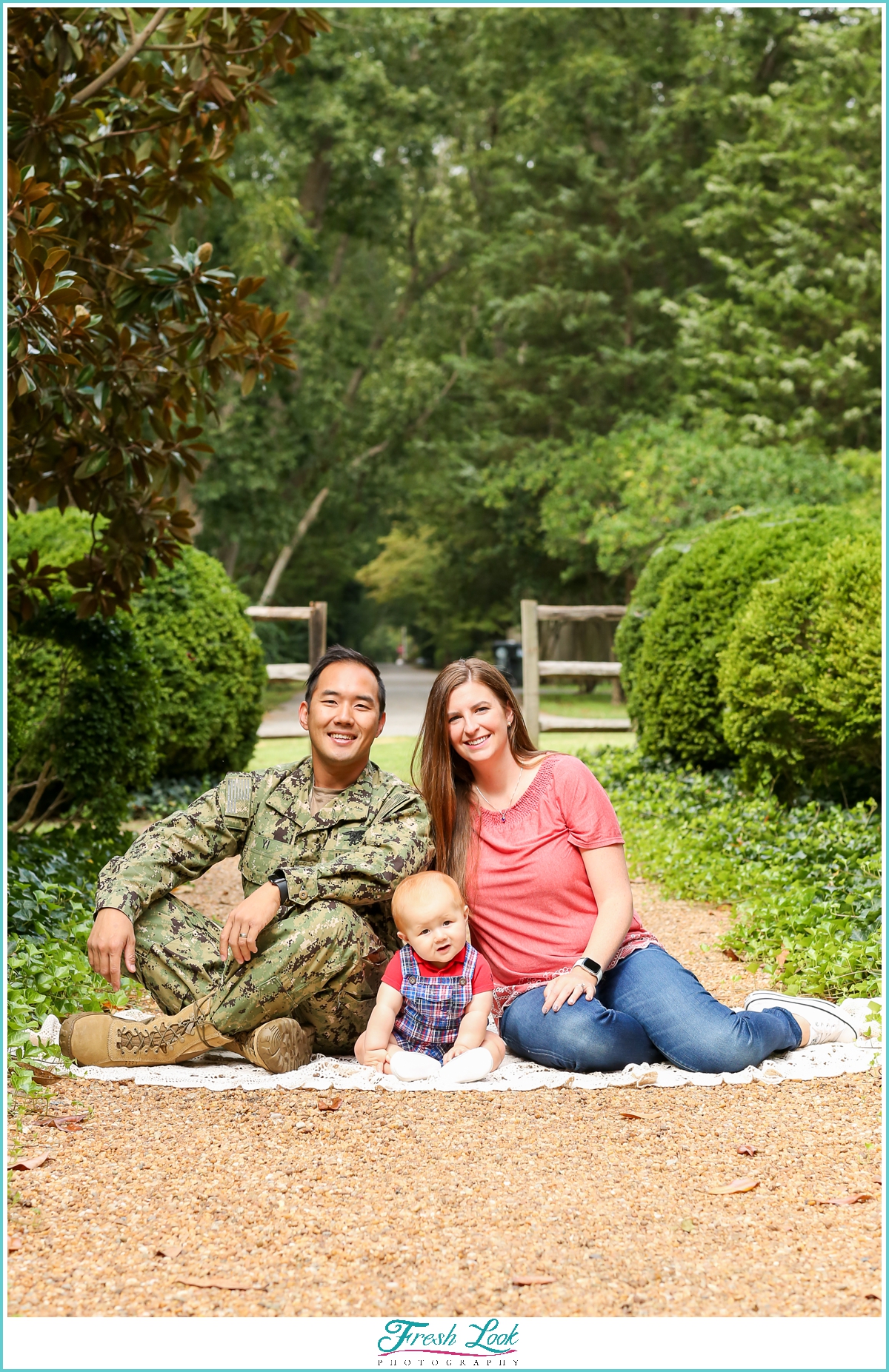 military family woodsy photos