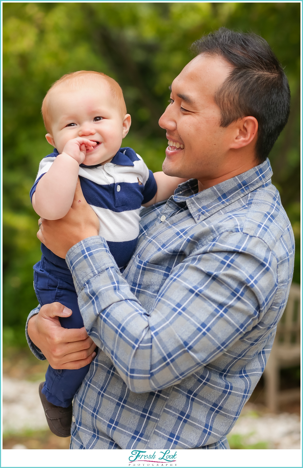 handsome baby boy with daddy