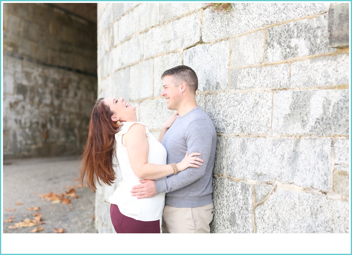 fun laughter engagement session