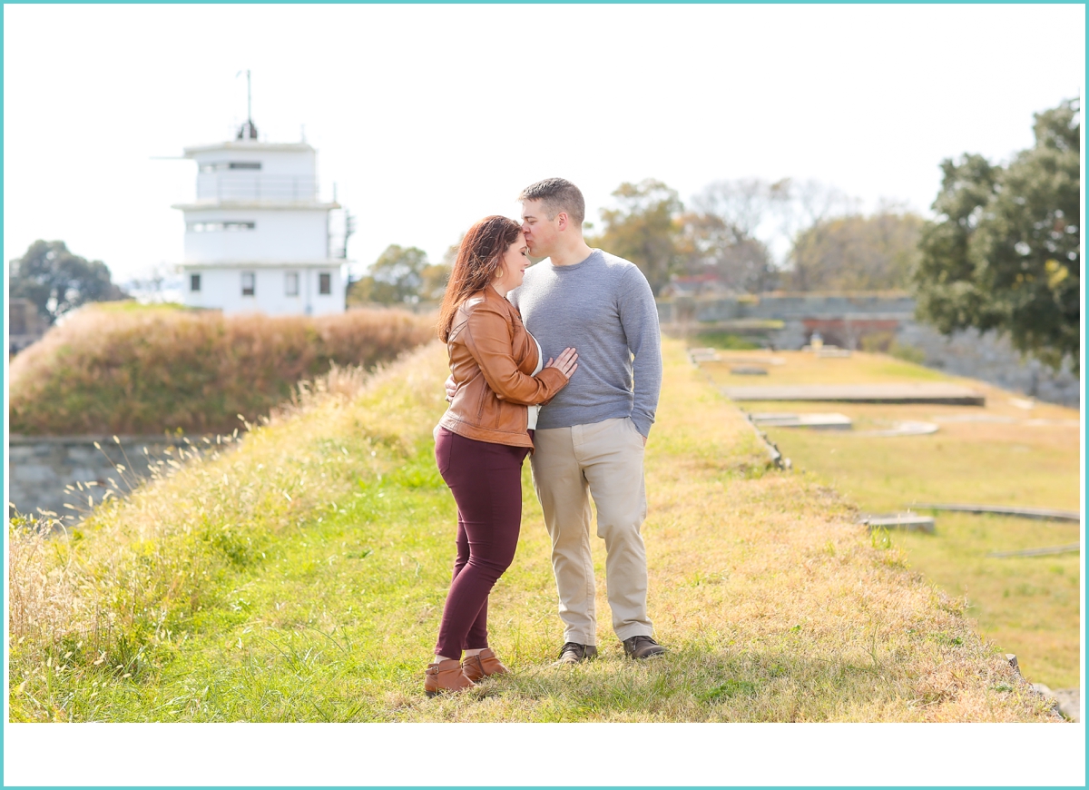 romantic outdoor fall engagement photoshoot