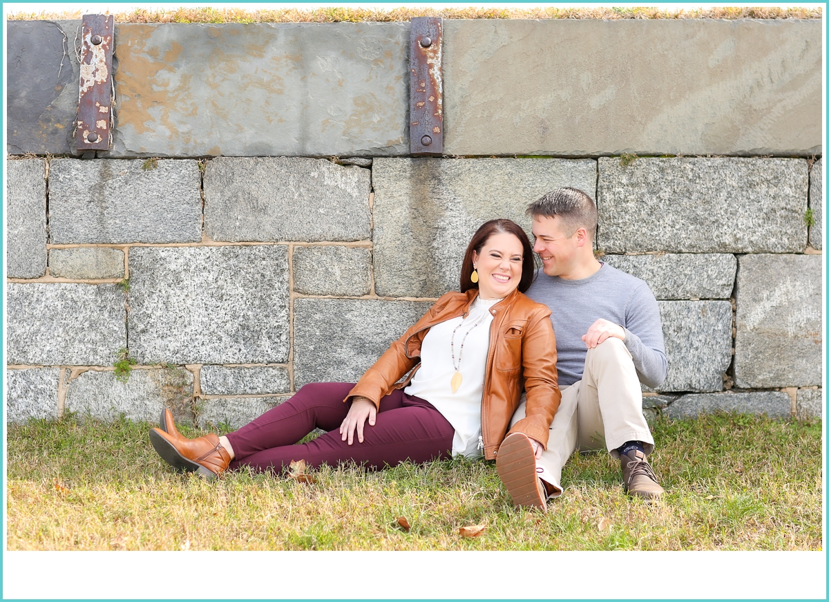 Romantic Fort Monroe engagement photos