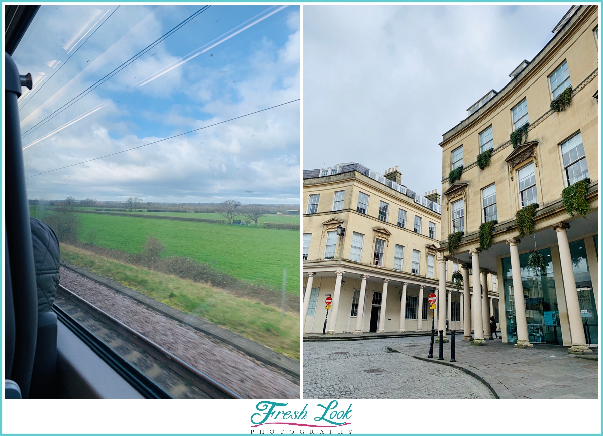 train ride to Bath England