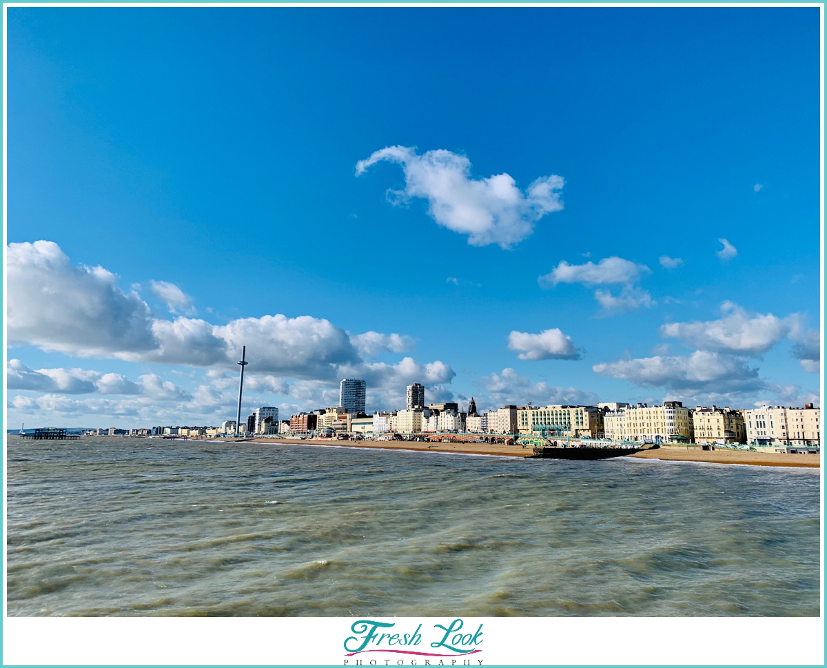 View from Brighton Pier England