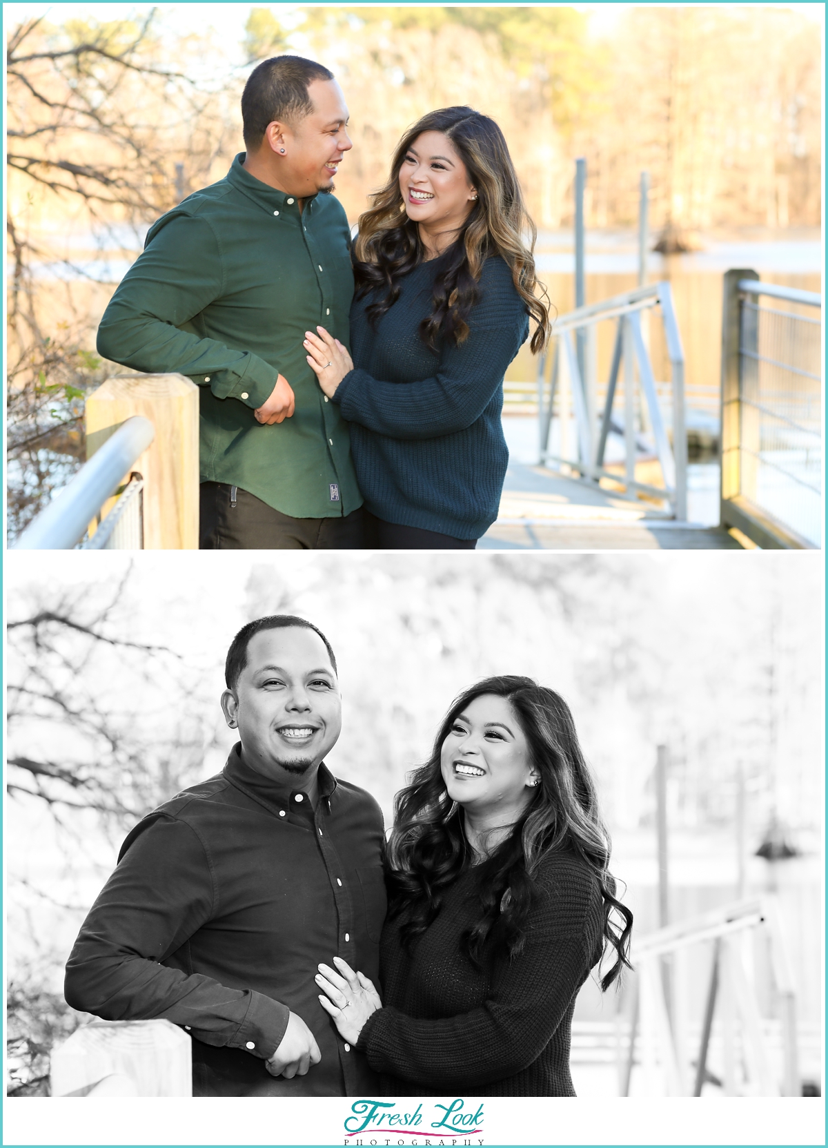 Woodsy Winter Engagement Session