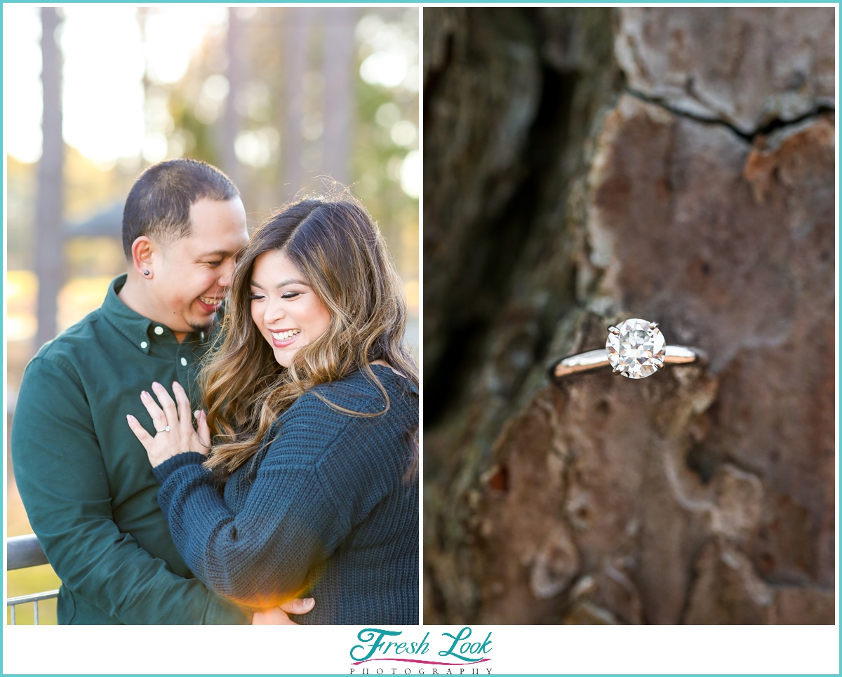 romantic Virginia engagement session