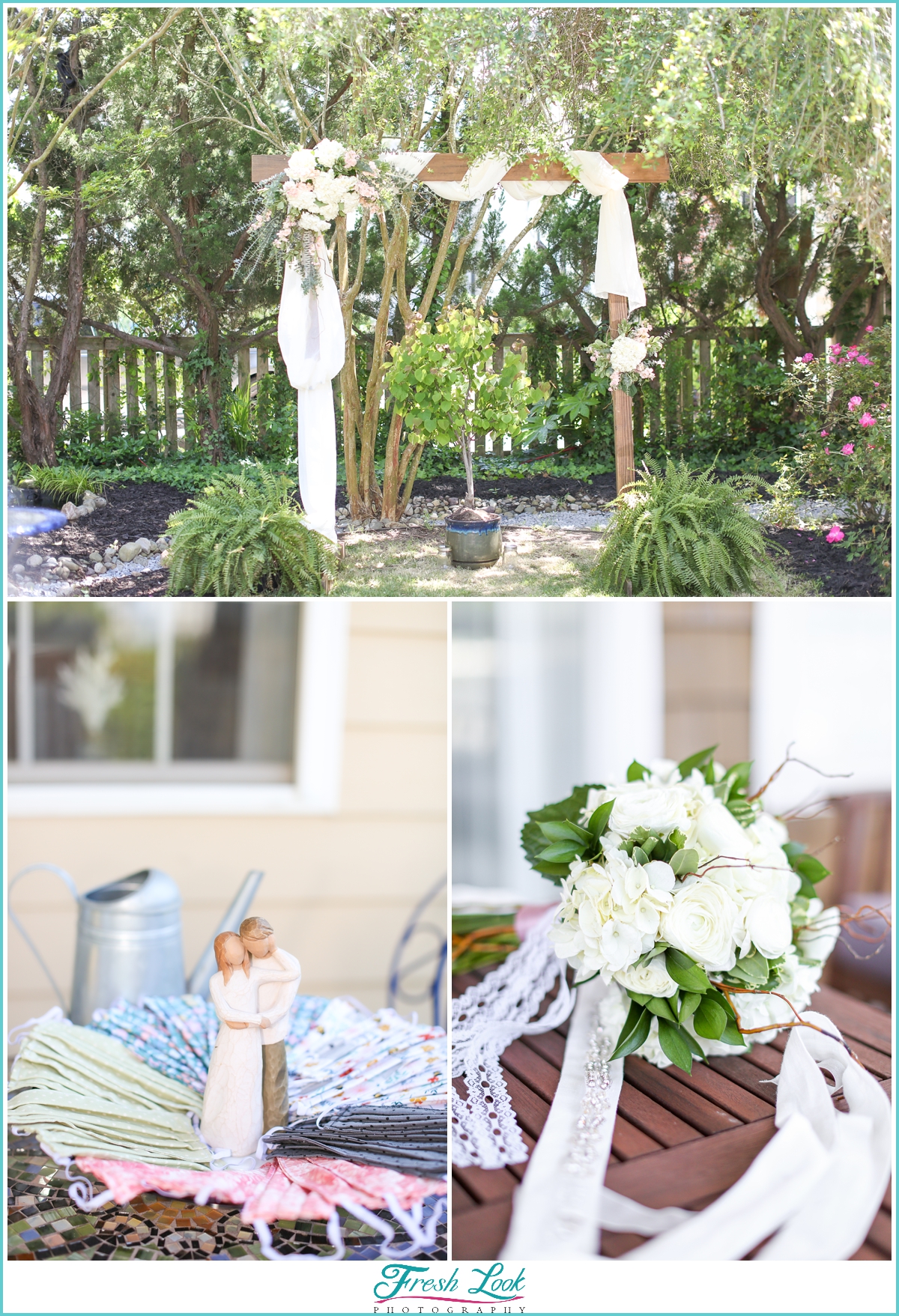 intimate outdoor wedding ceremony