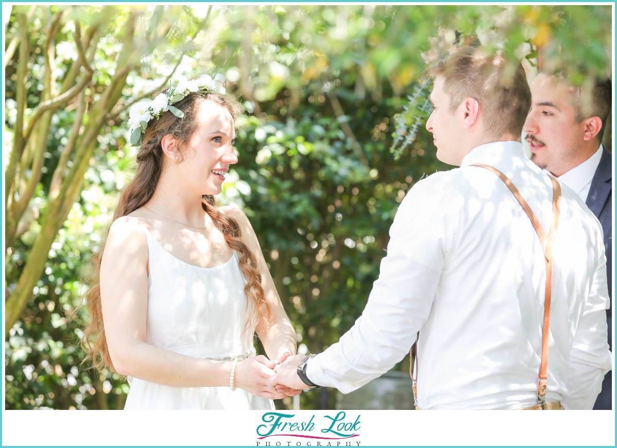 exchanging of rings at the wedding