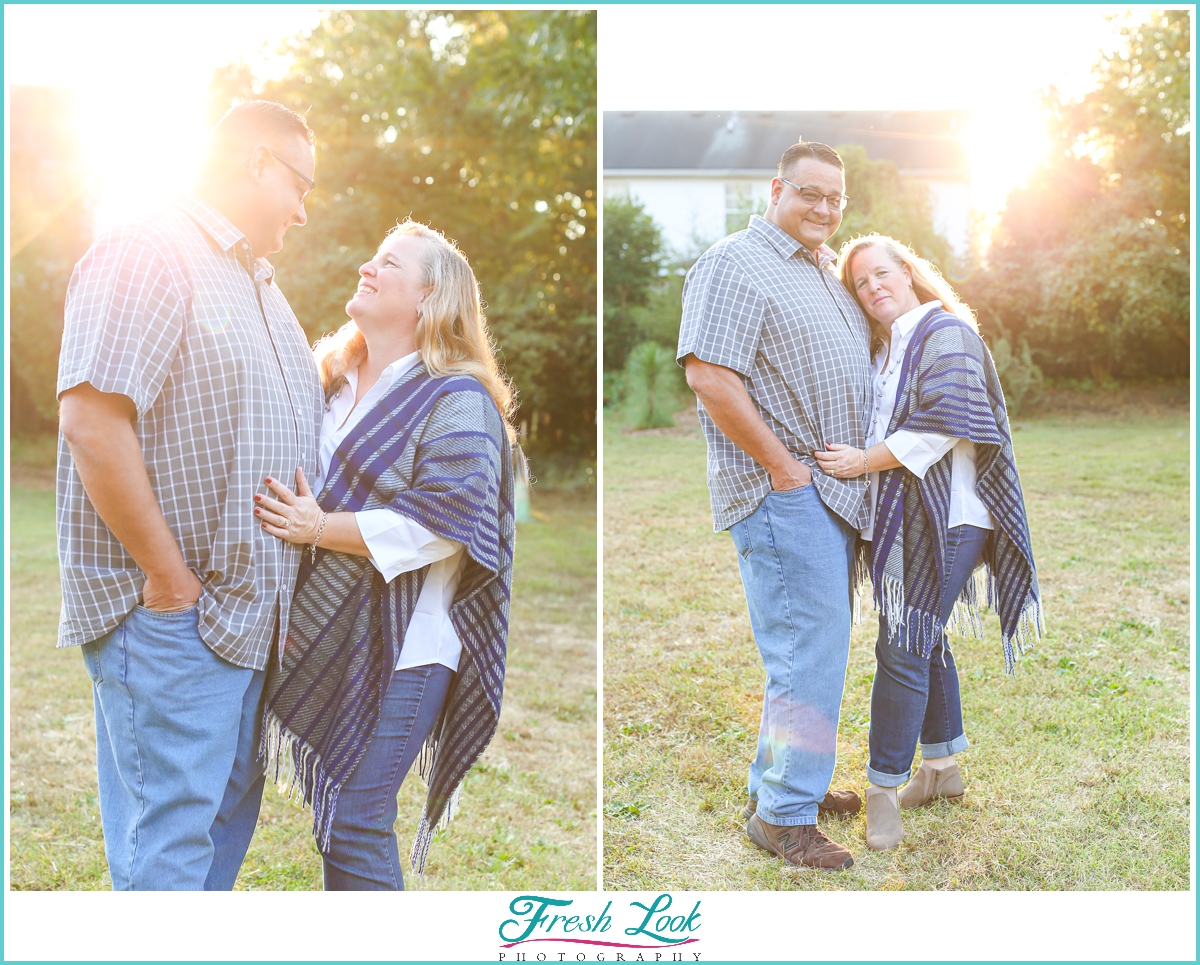 romantic couples photoshoot in Chesapeake