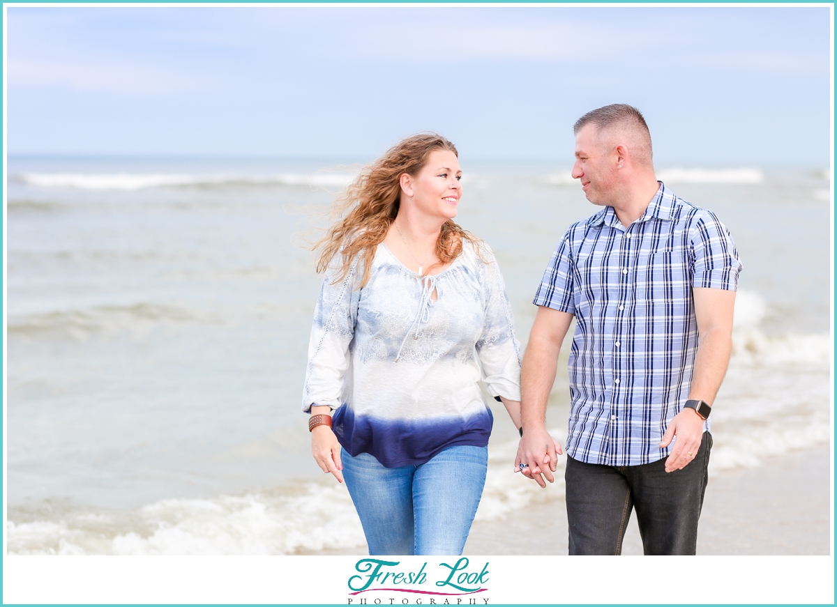 romantic Virginia Beach couples photoshoot