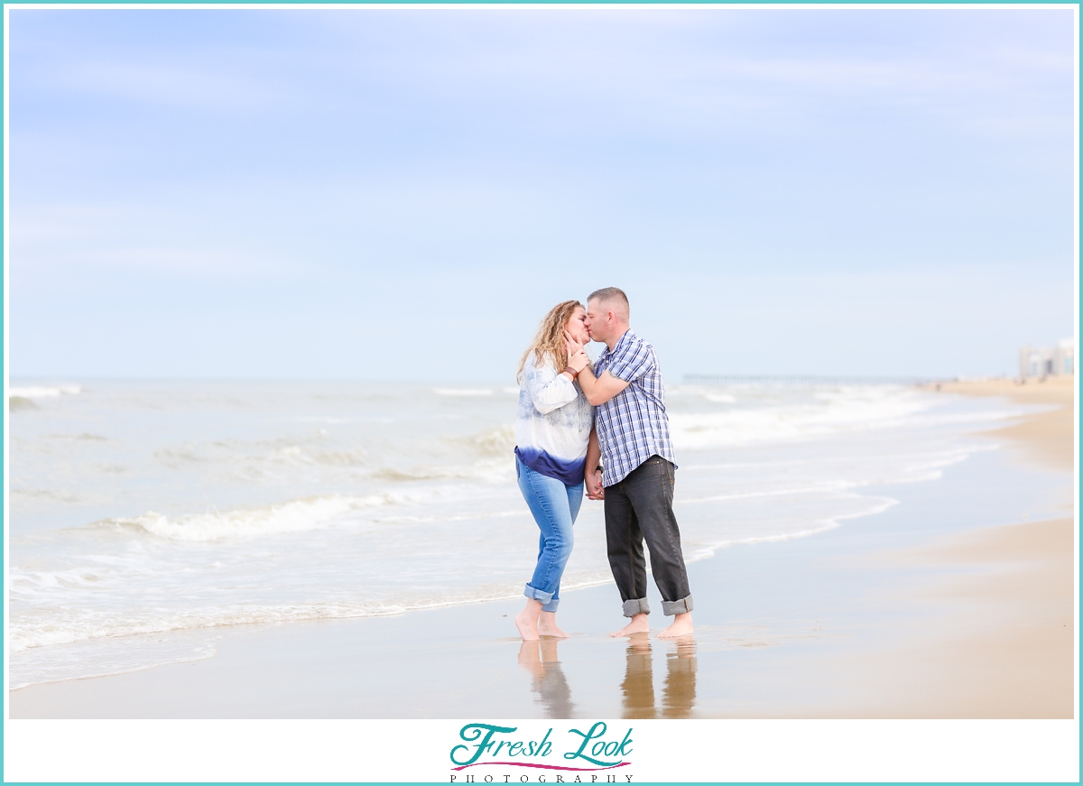 anniversary beach photos in Virginia Beach