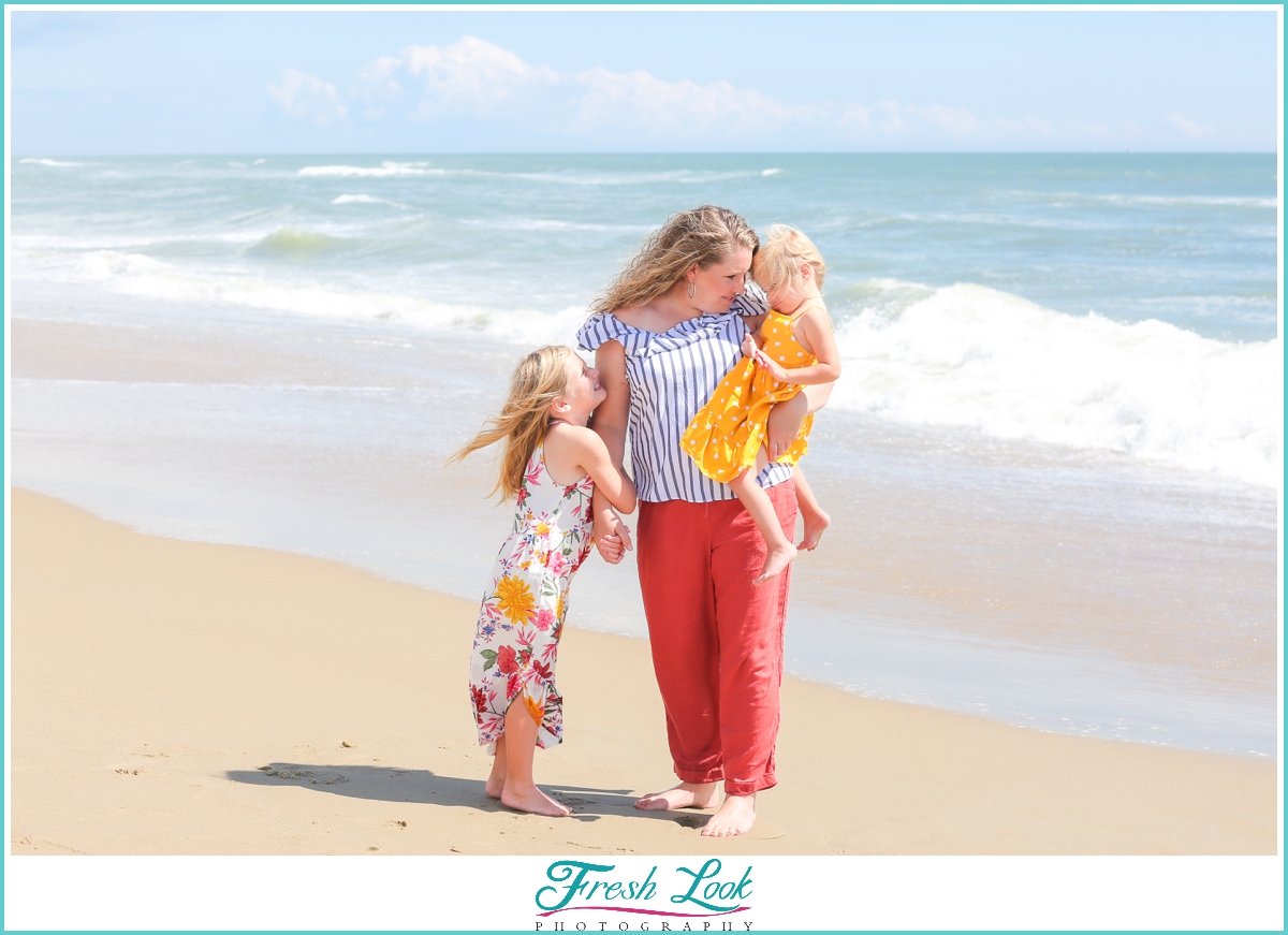 mom and her girls photoshoot