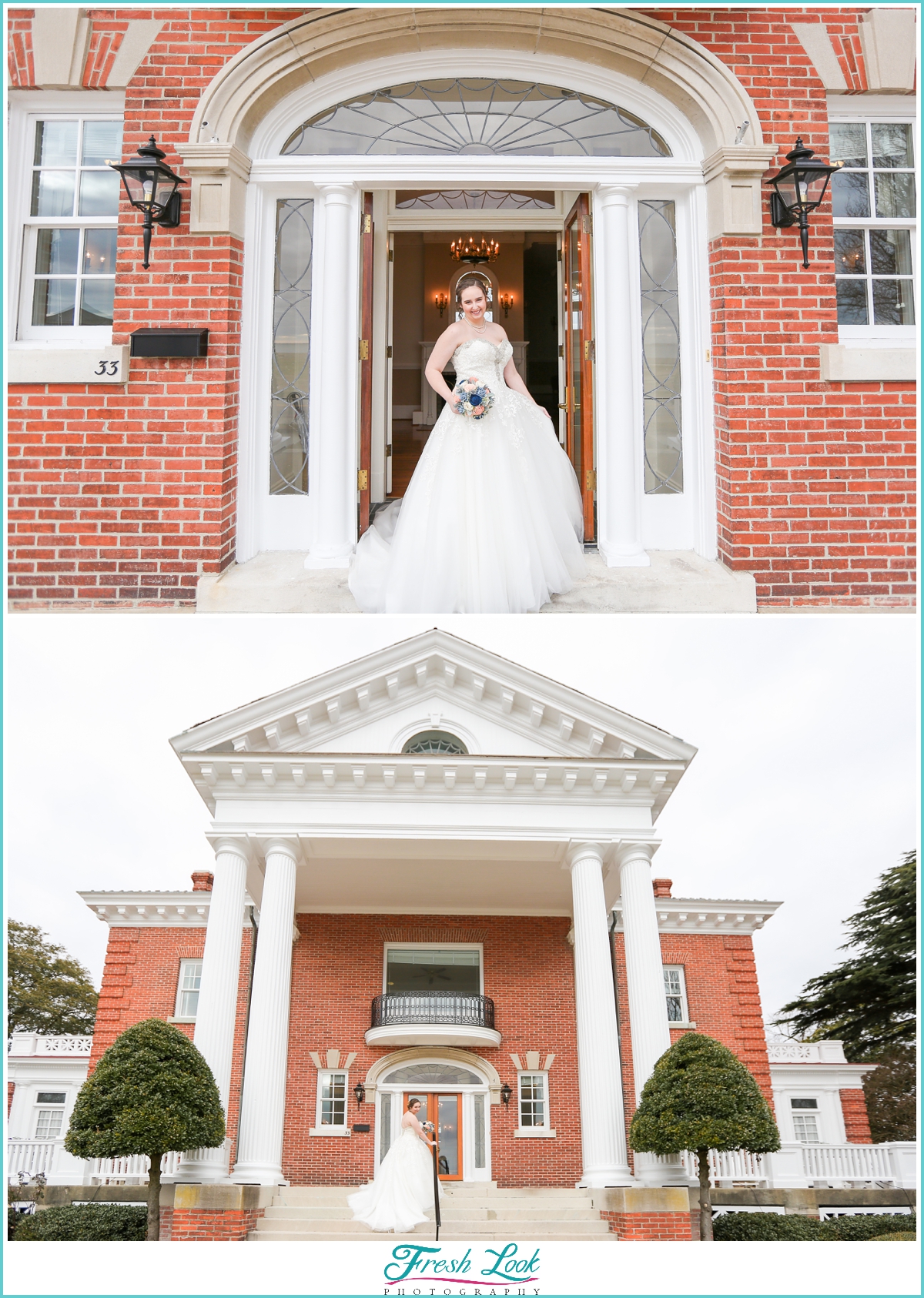 Fort Monroe bridal session at Command Generals House