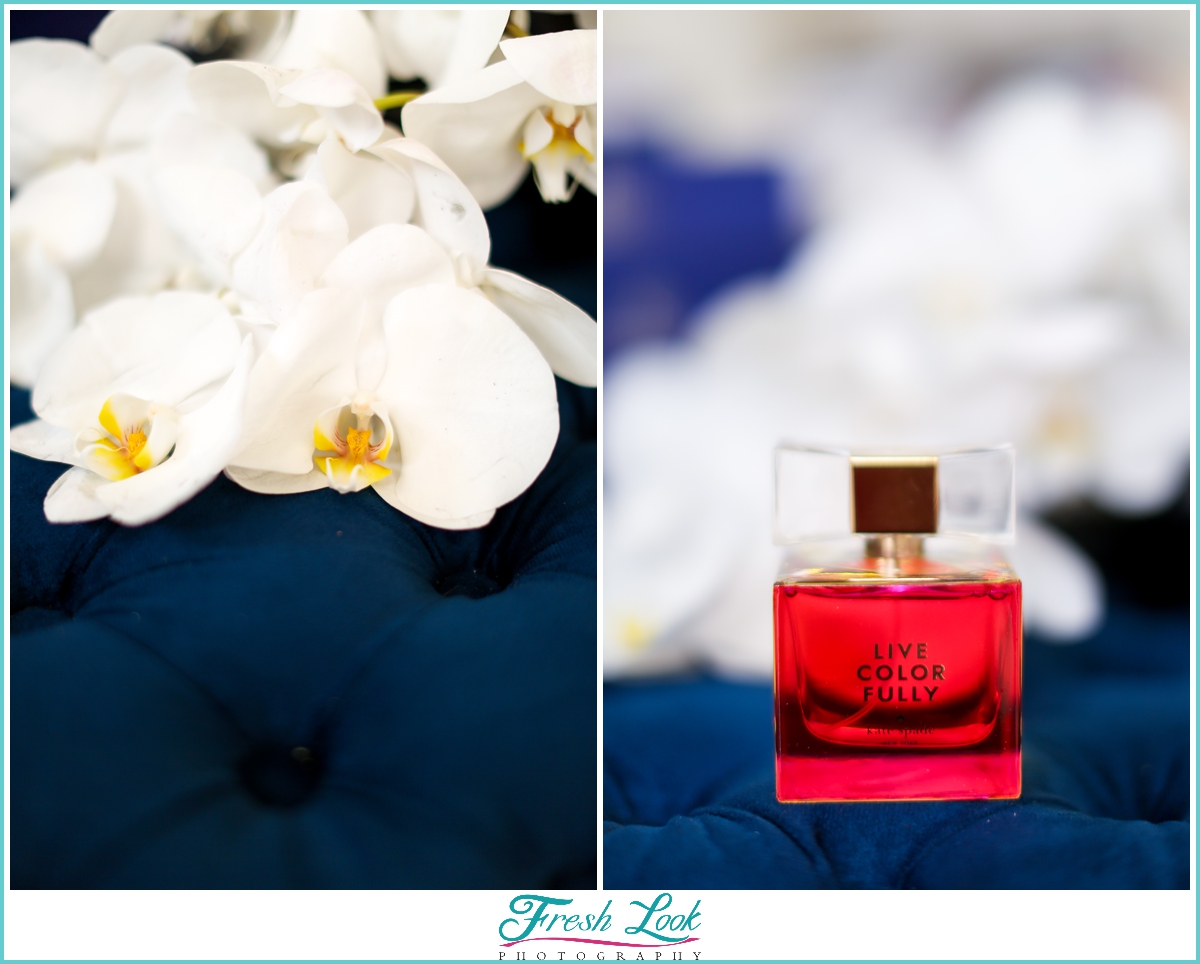 orchids and Kate Spade perfume