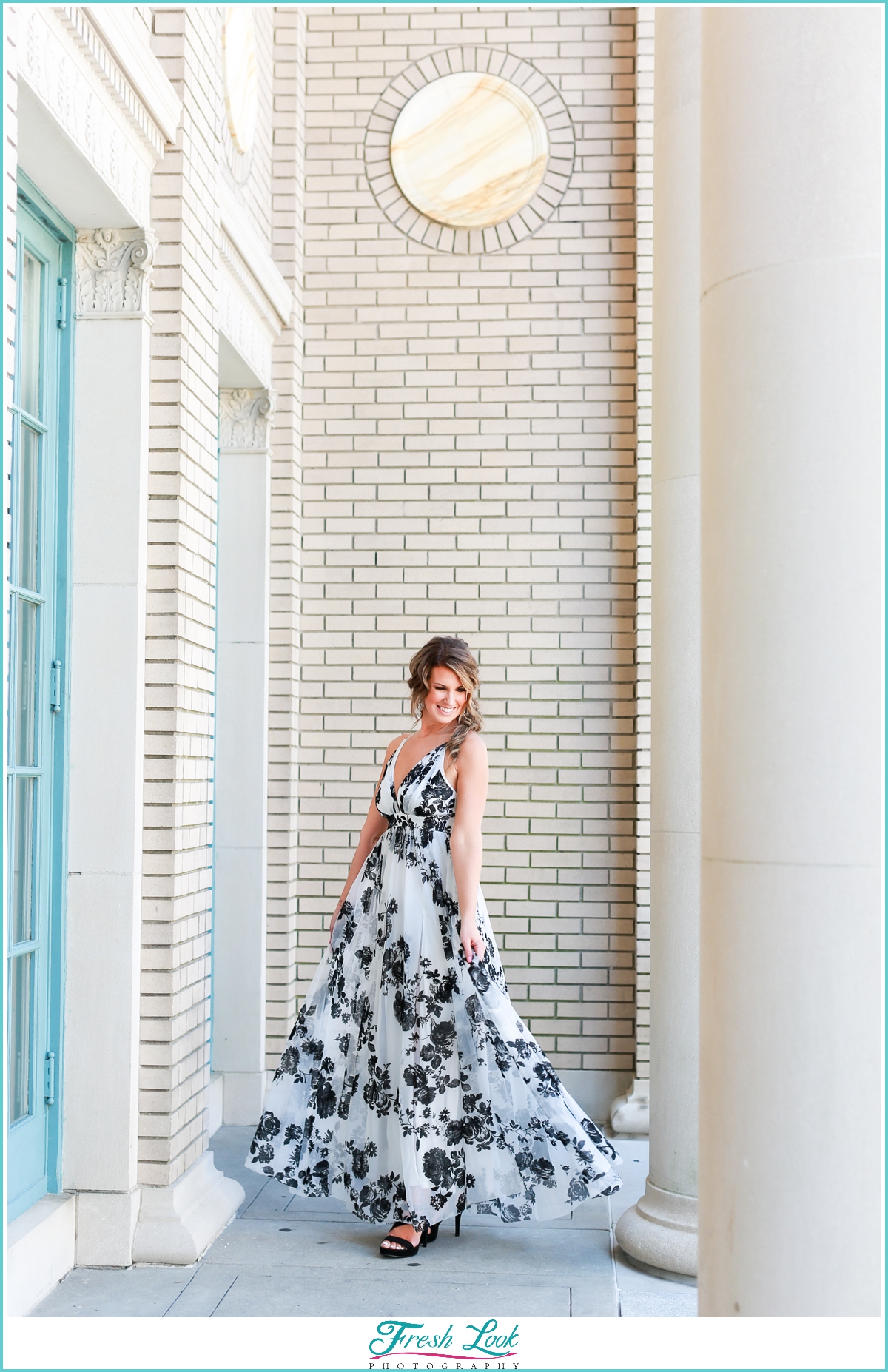 unique wedding gown at Historic Post Office