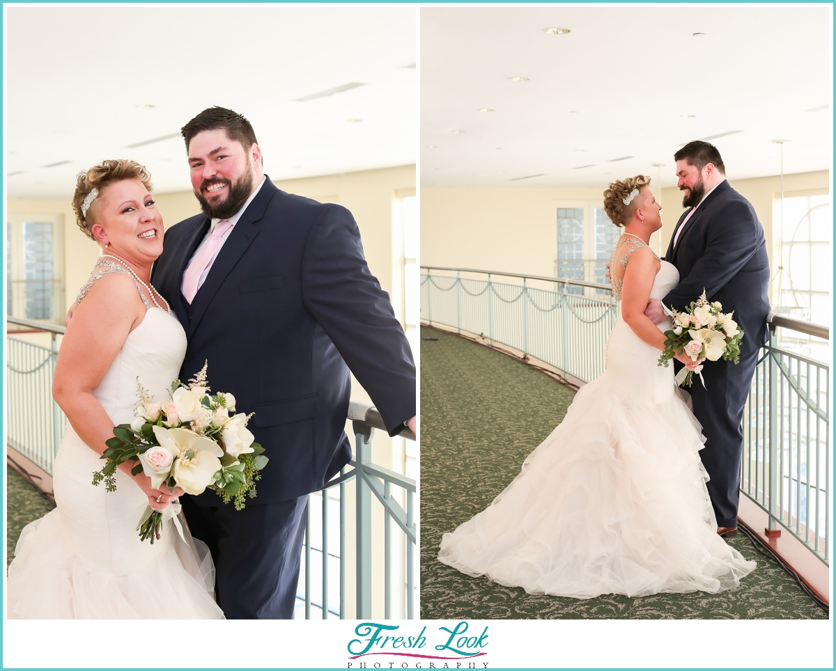 Bride and groom formal portraits