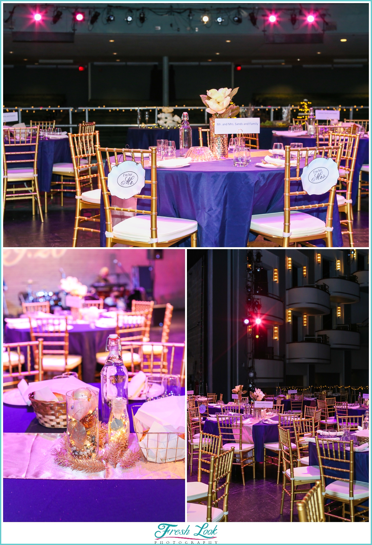 wedding reception florals and decor