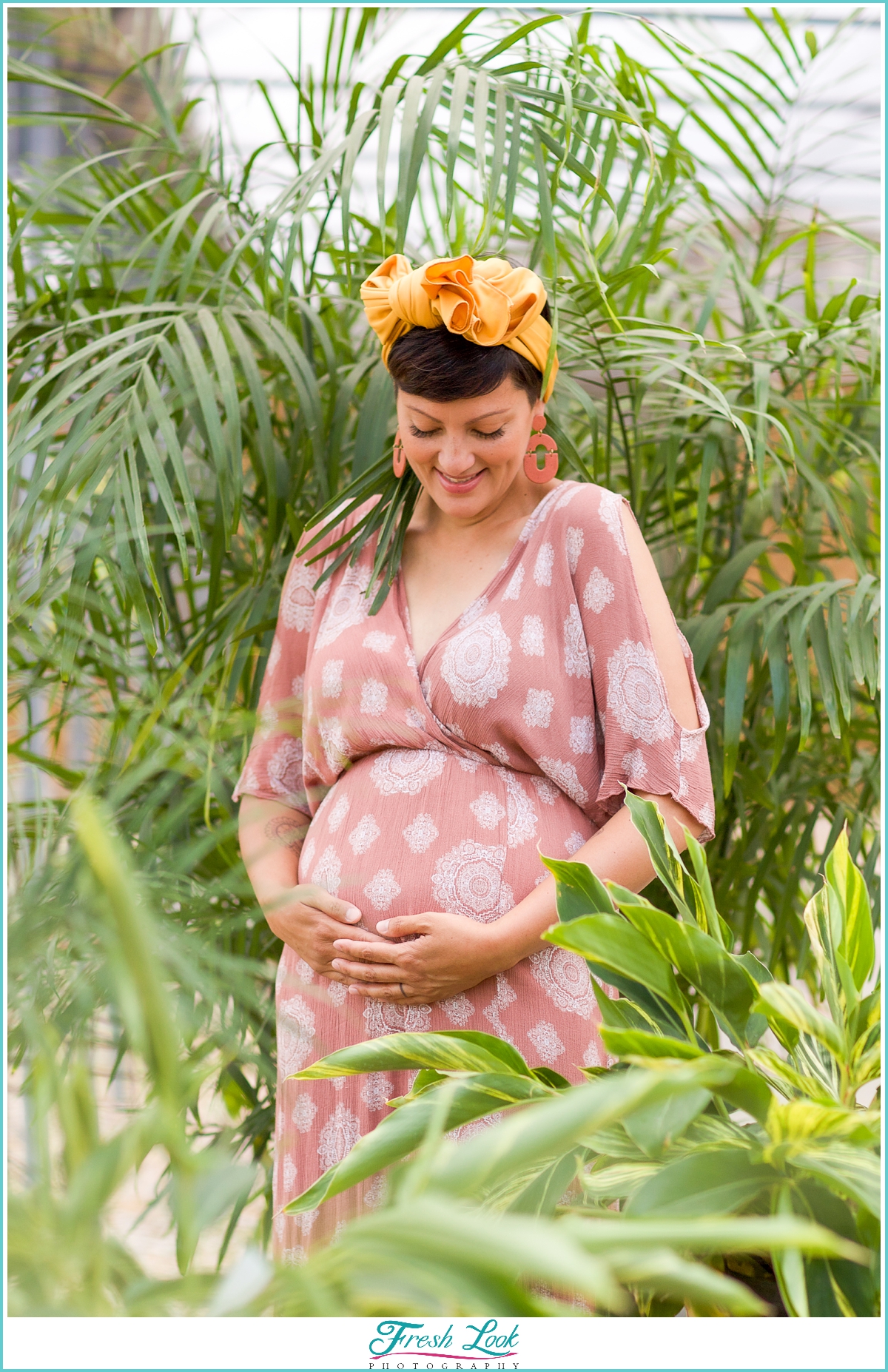 tropical greenhouse photoshoot