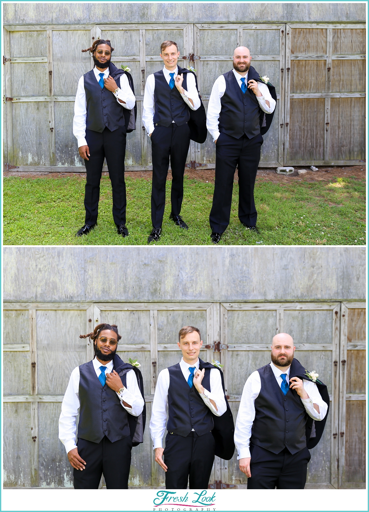 groom and groomsmen posing ideas