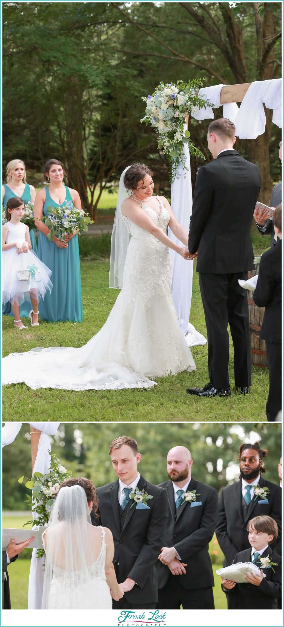 outdoor summer wedding in Virginia