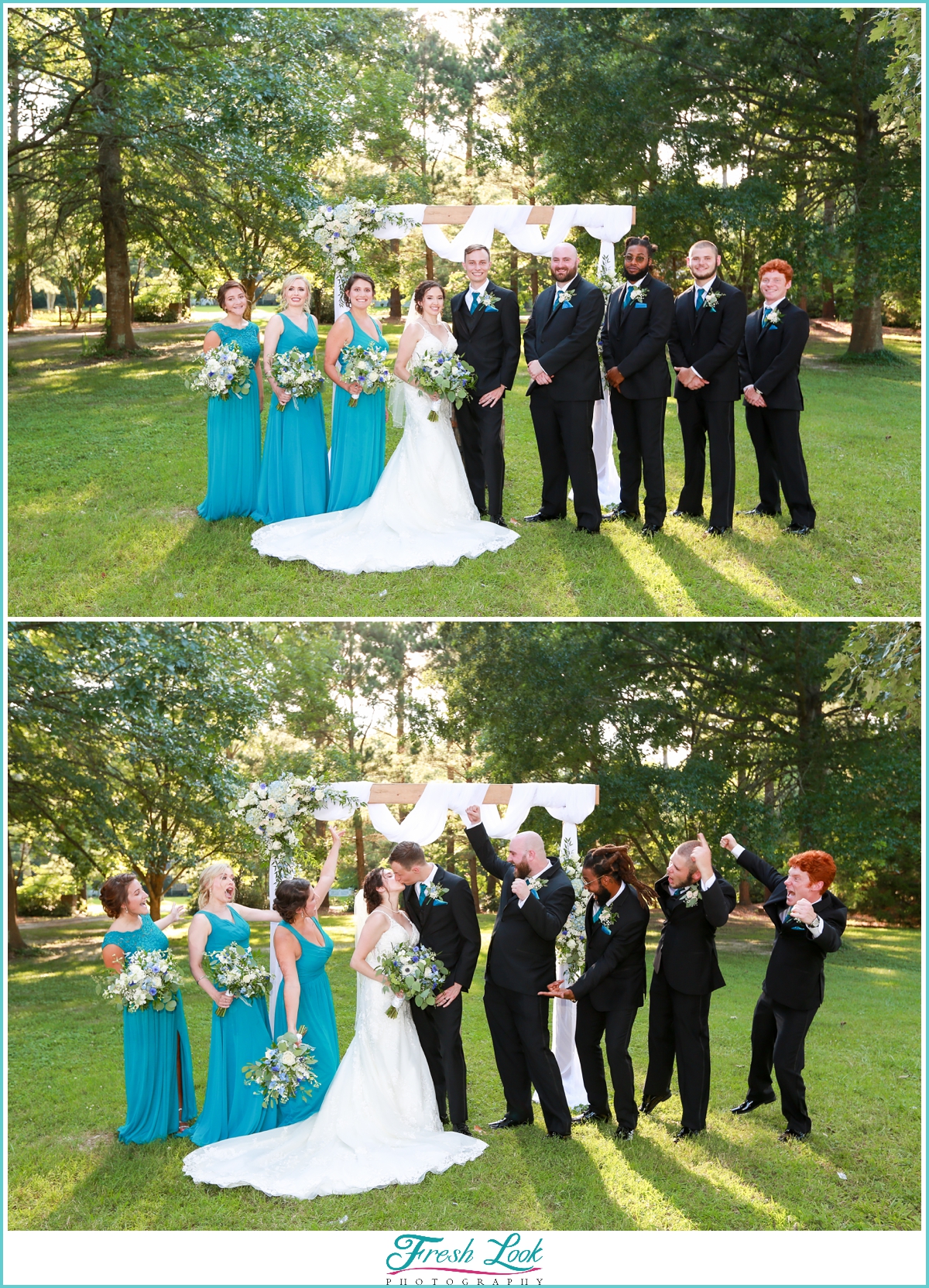 fun bridal party photos