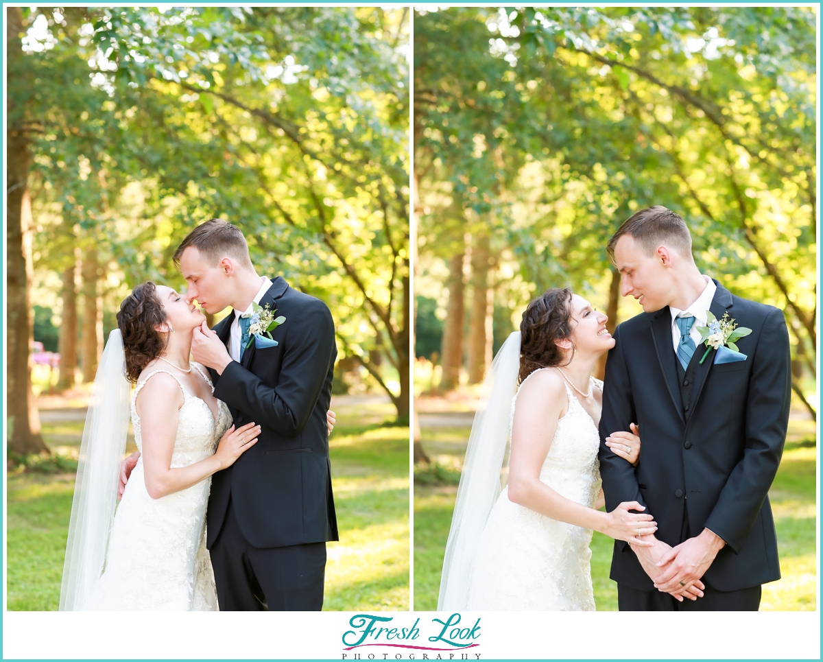 bride and groom portraits after the wedding