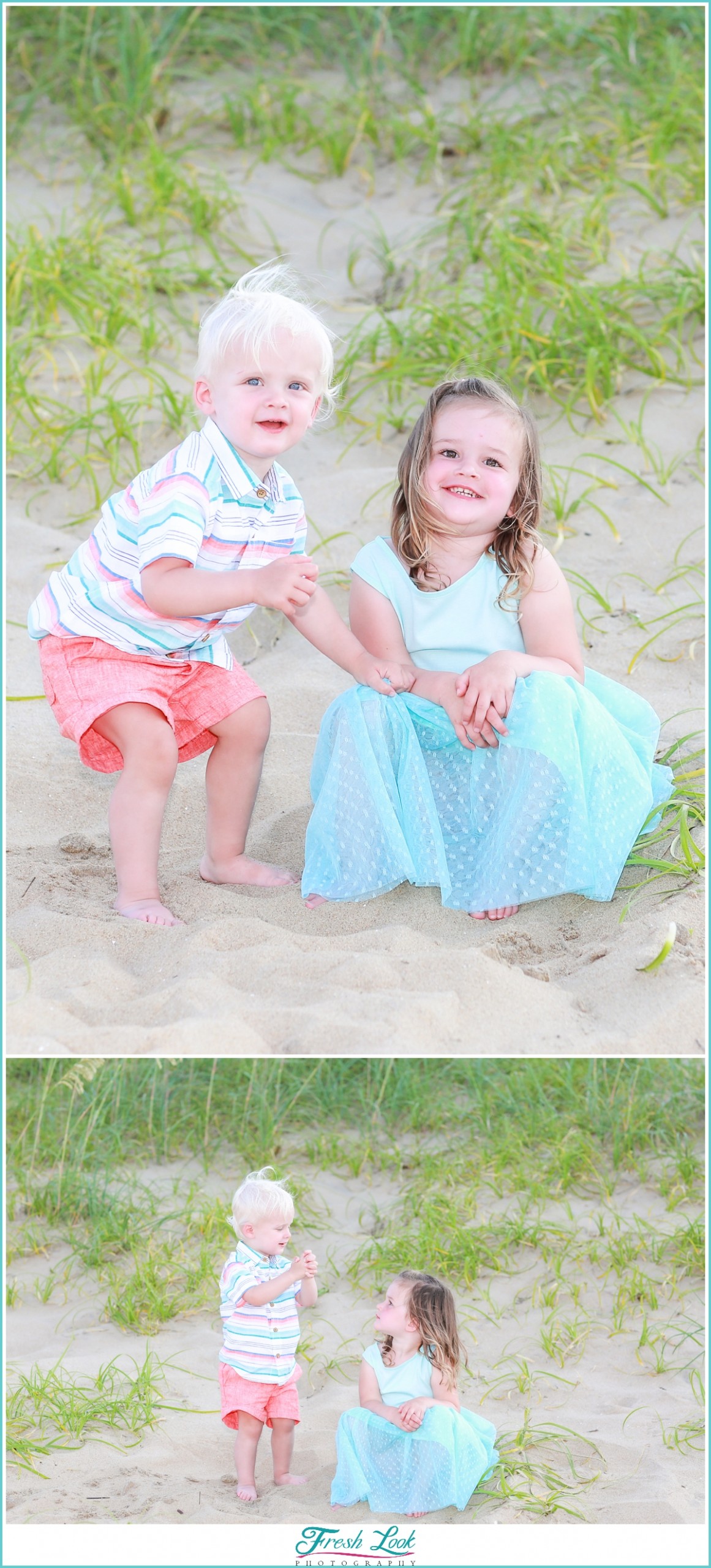 kids beach photoshoot