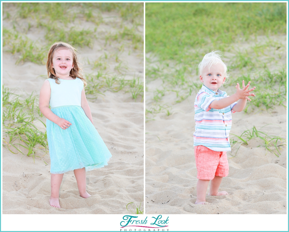 kids beach portraits