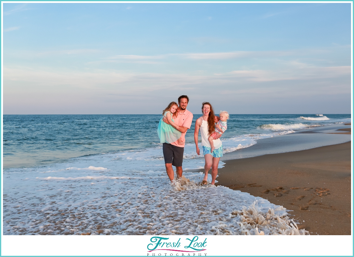 Sandbridge beach family photoshoot