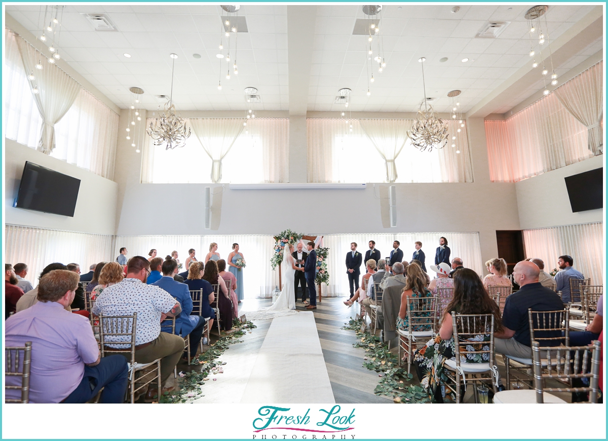 indoor wedding ceremony