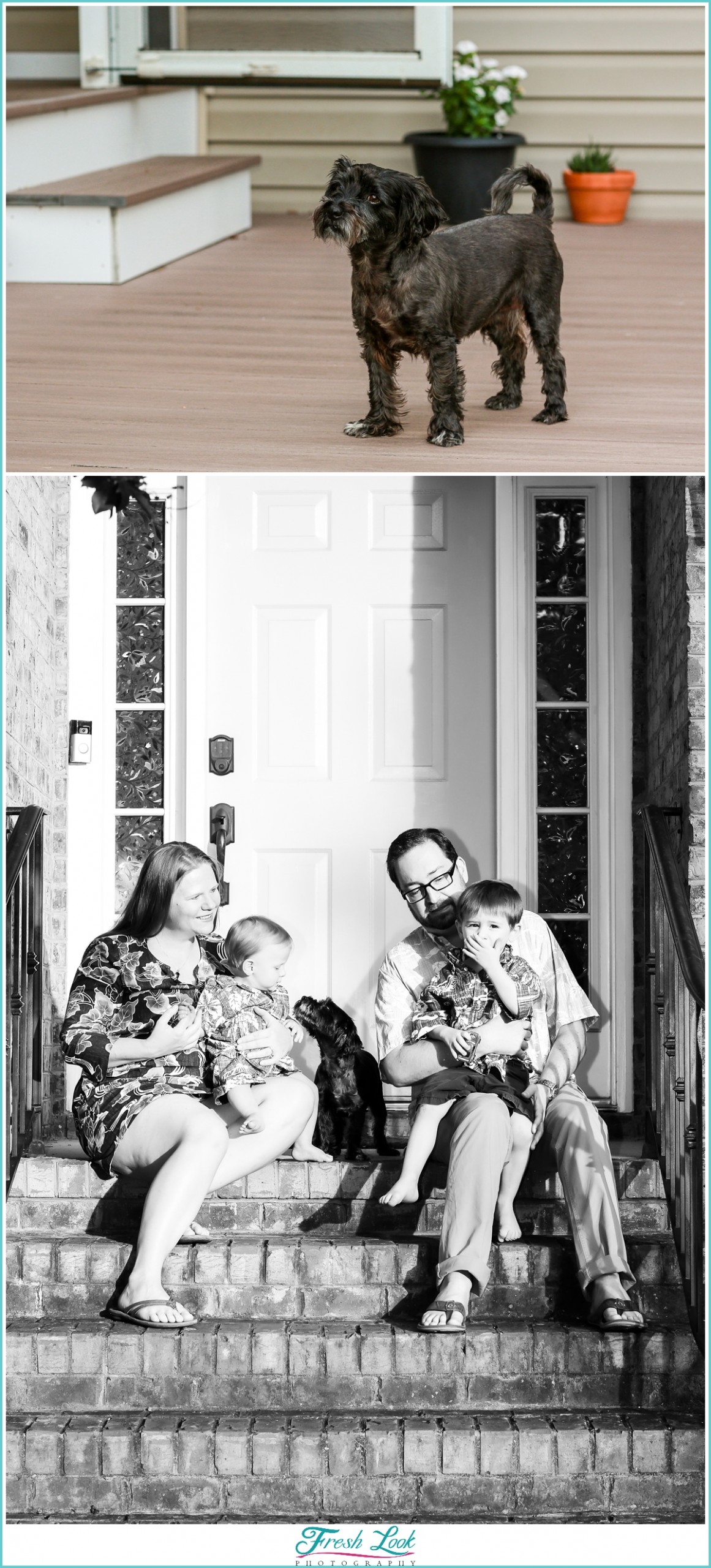 socially distant family photoshoot