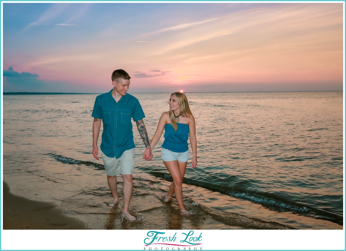 sunset proposal photographer