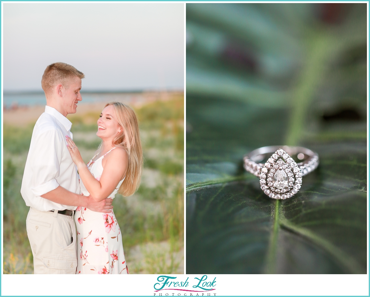 Romantic Virginia Beach engagement session